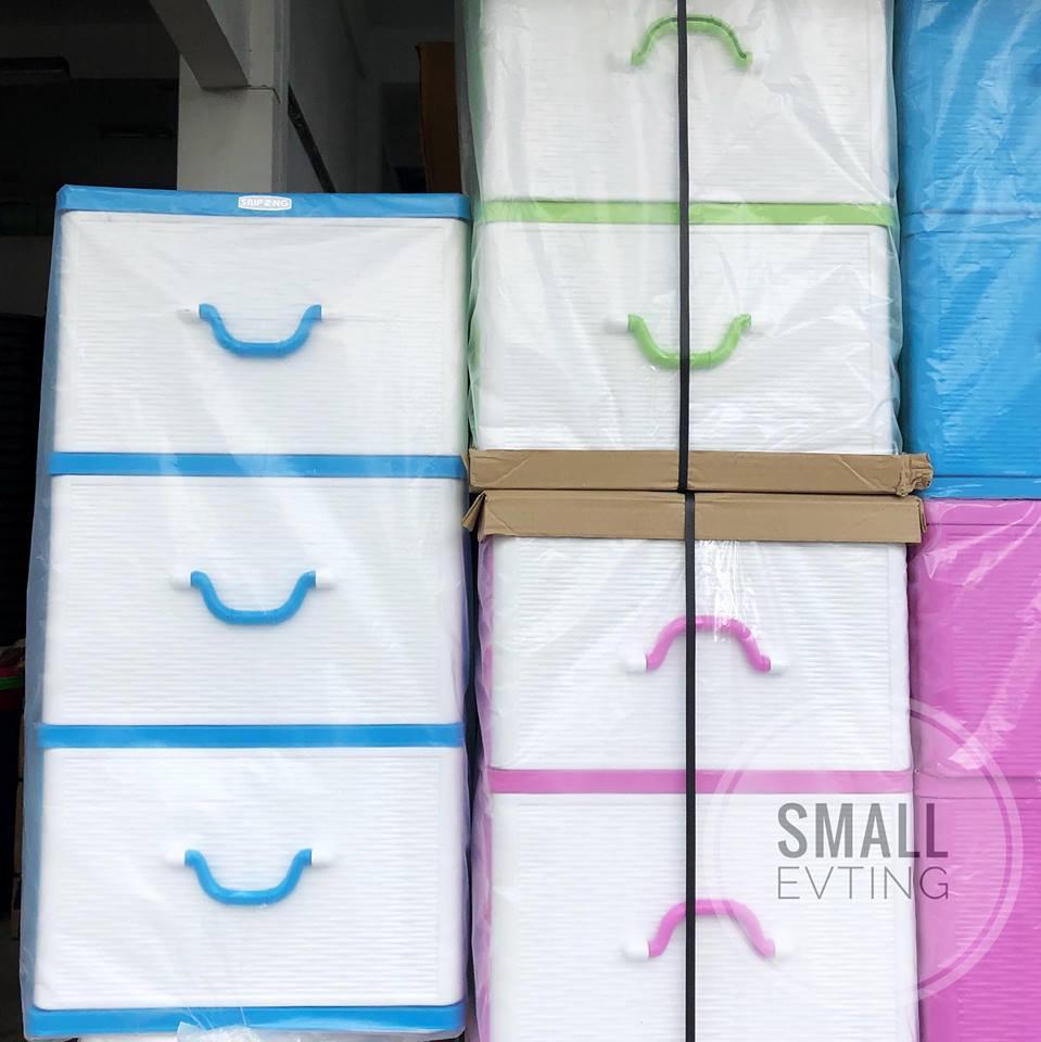 Small Evting ลิ้นชัก ขนาด 5 ชั้น หน้าลายหวาย สีหวาน ลิ้นชักใส่เสื้อผ้า ลิ้นชักเอนกประสงค์