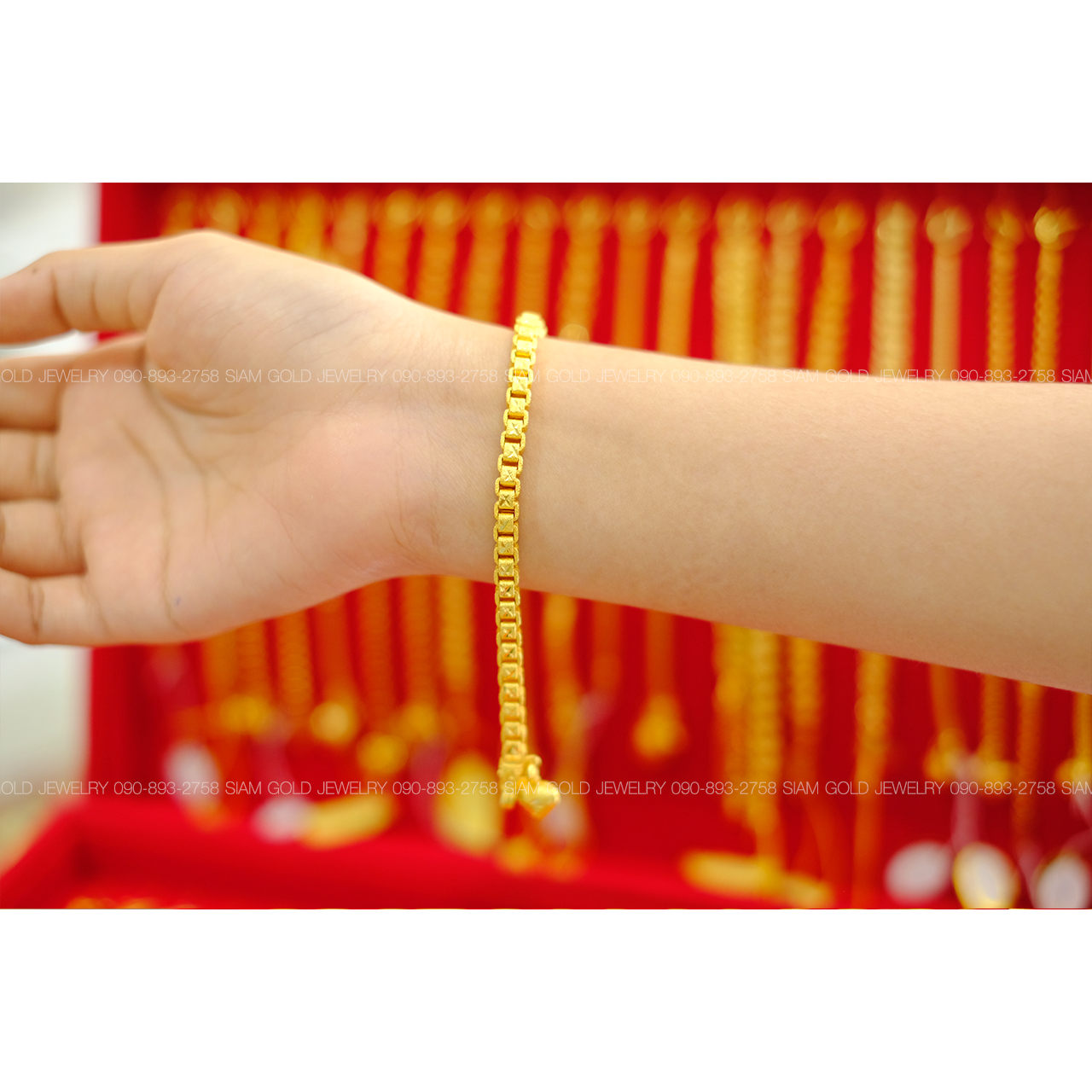 สร้อยข้อมืออิฐบล๊อก 2 บาท รหัส 148