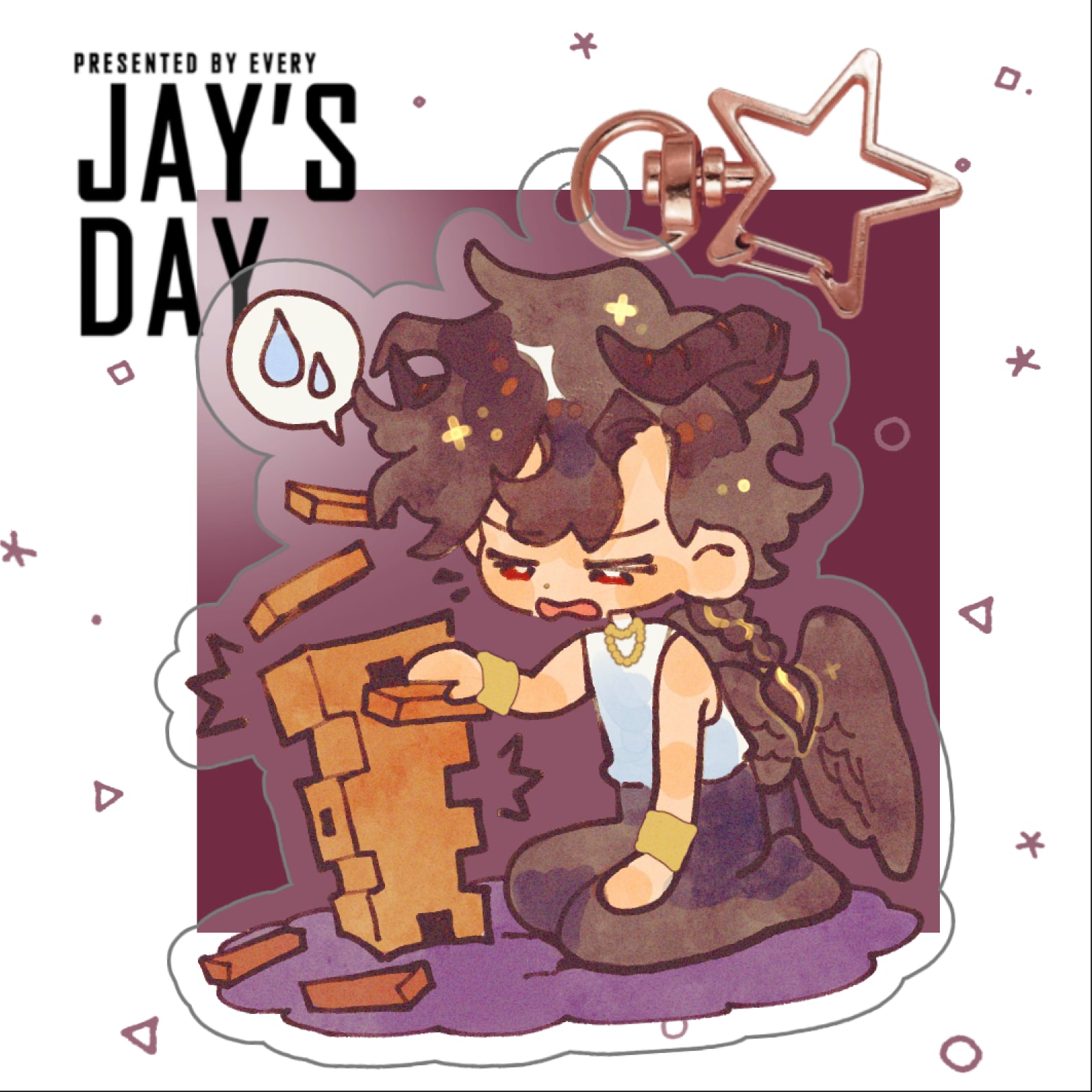 พวงกุญแจอะคลิลิก Jay's Day