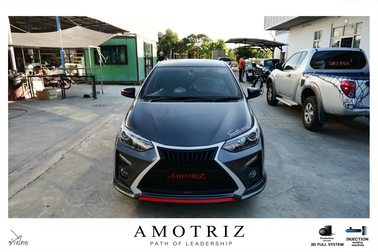 Toyota Yaris Ativ sedan & hatchback front bumper bodykits by Amotriz