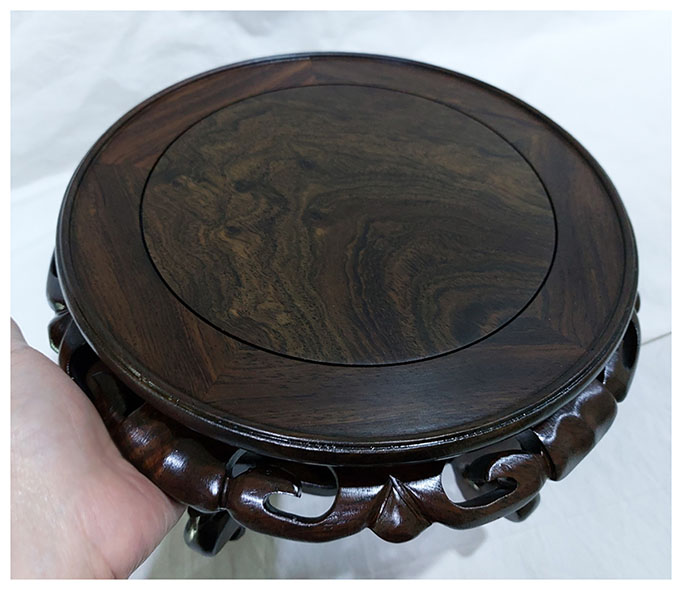 ฐานหรือกี๋ไม้สไตล์จีน ท๊อปประมาณ 22.5cmxสูง14.5cm