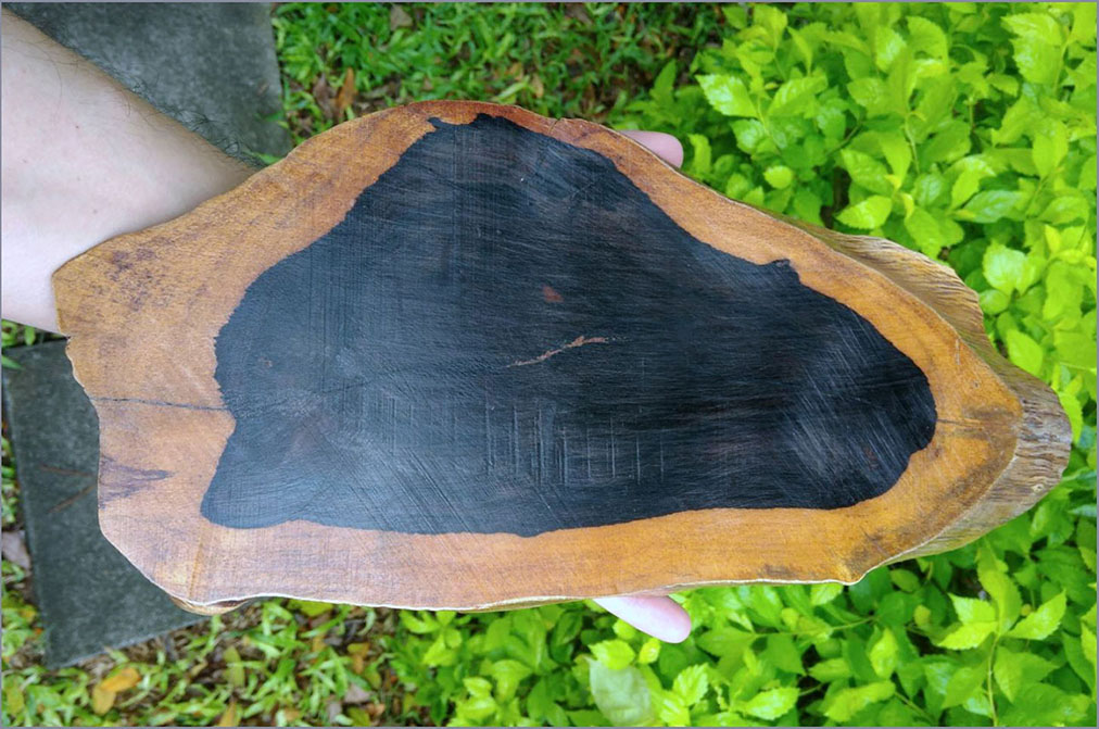 ฐานไม้มะเกลือ(African Ebony) ทรงรี หลายขนาด มีลิ้งค์แยก