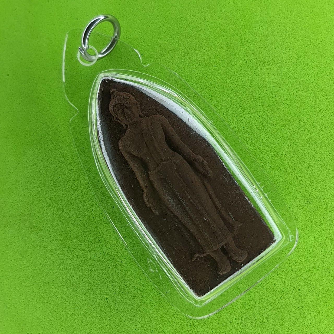 พระปางเปิดโลก รุ่น 9 มวลสารศักดิ์สิทธิ์ อัดกรอบพลาสติกกันน้ำ