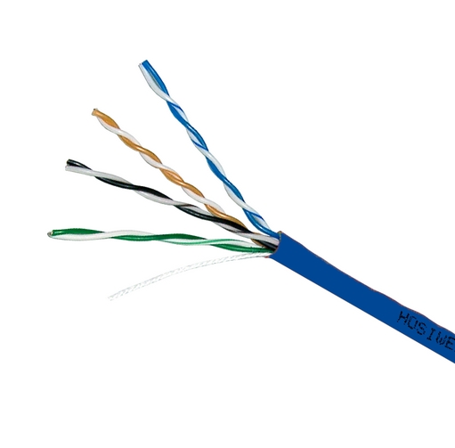 Hosiwell สายแลน CAT.5e แกนฝอย 305 เมตร./กล่อง (สีน้ำเงิน)