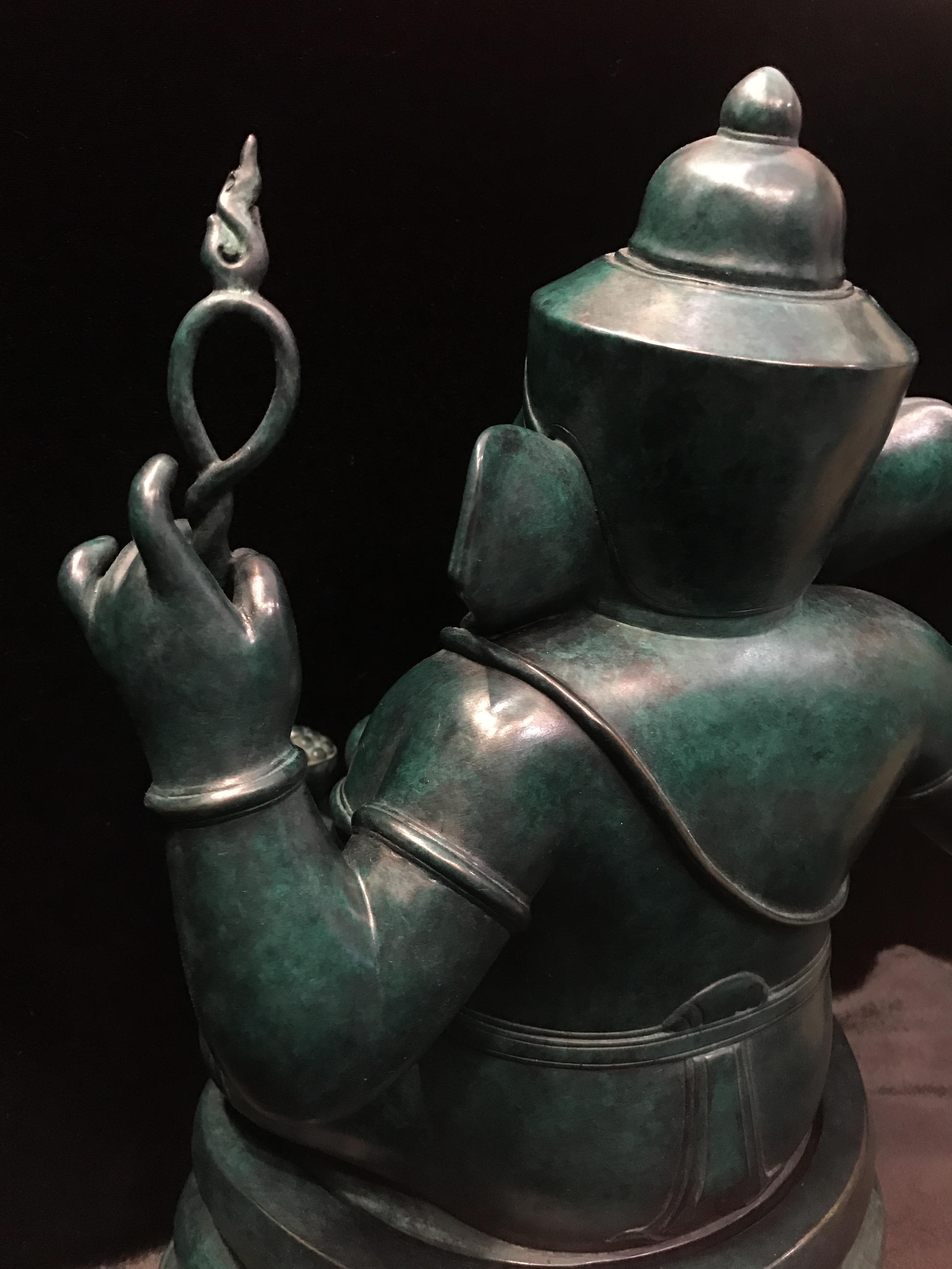 พระพิฆเนศวร์ 65 ปี คณะจิตรกรรม มหาวิทยาลัยศิลปากร ปี2551 ลอยองค์เนื้อสำริดขนาดหน้าตัก 9 นิ้ว