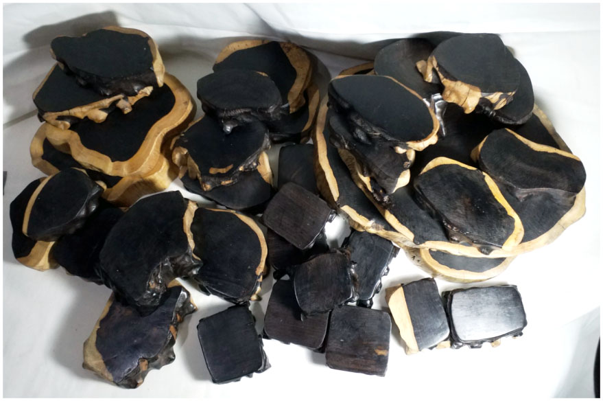ฐานไม้มะเกลือ(African Ebony)ตัวอย่าง