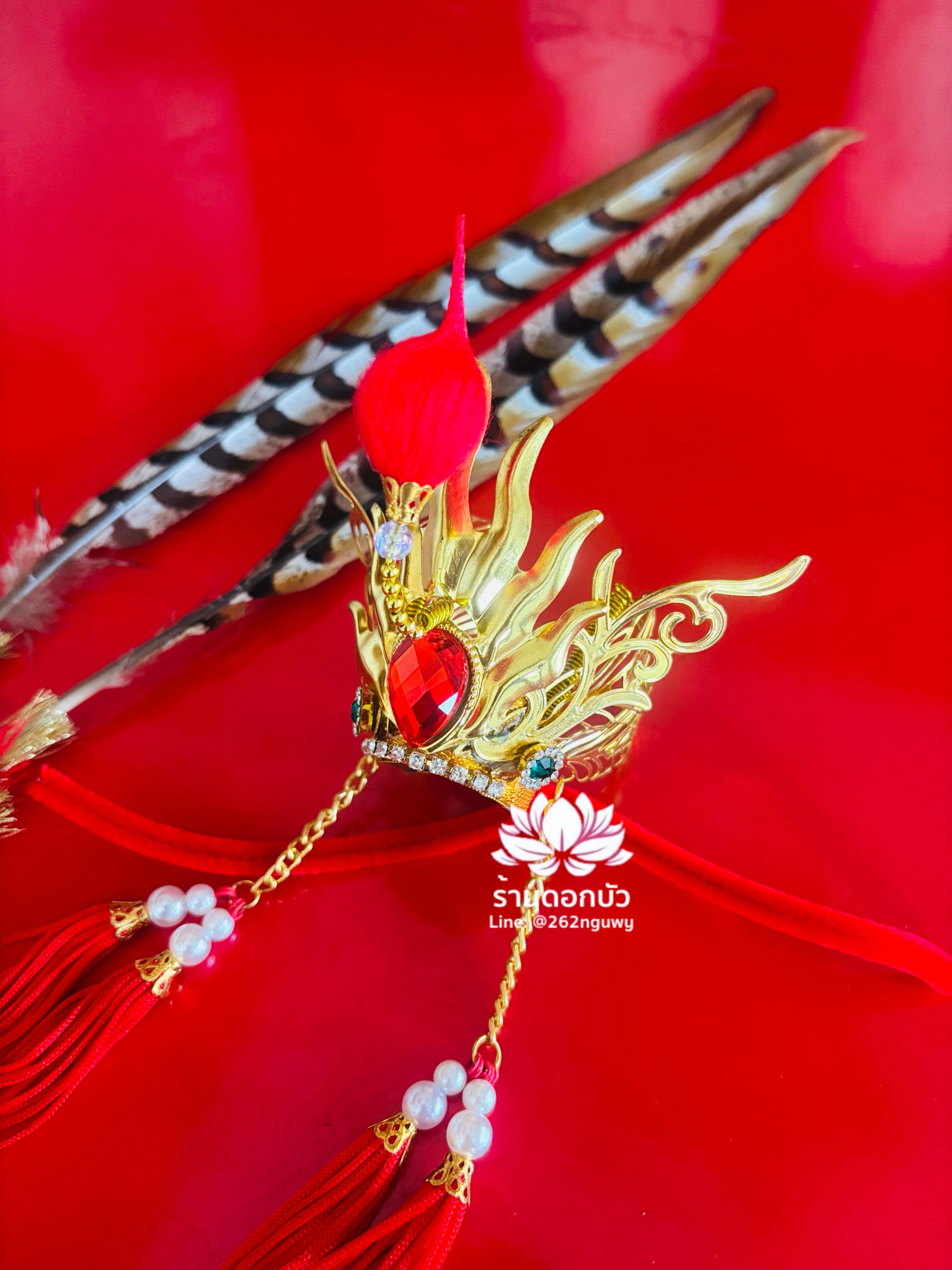 หมวกไต่เสี่ยฮุกโจ้ว หมวกเห้งเจีย หมวกเทวรูปจีน หมวกกิมซิ้น หมวกเทพเจ้าจีน