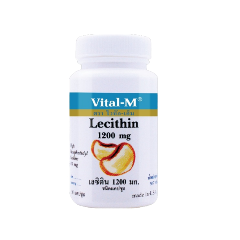 Vital-m lecithin 1200 mg. 100 softgels