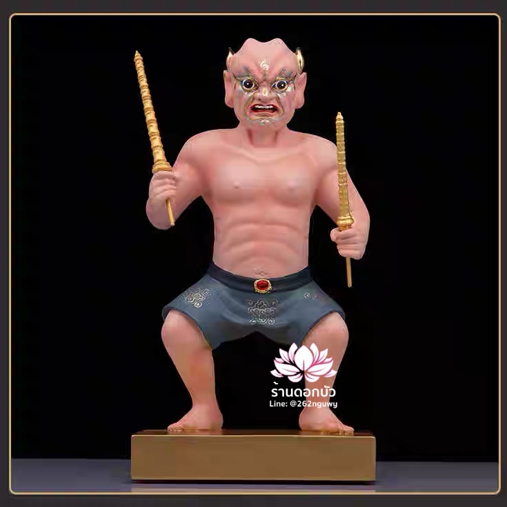 โหงวกุ้ย อู่กุ้ย อู่กุ้ยเจียงจิน หรือ ขุนพลห้าผี เทพบริวารสายนรก ขนาด 12/16 นิ้ว