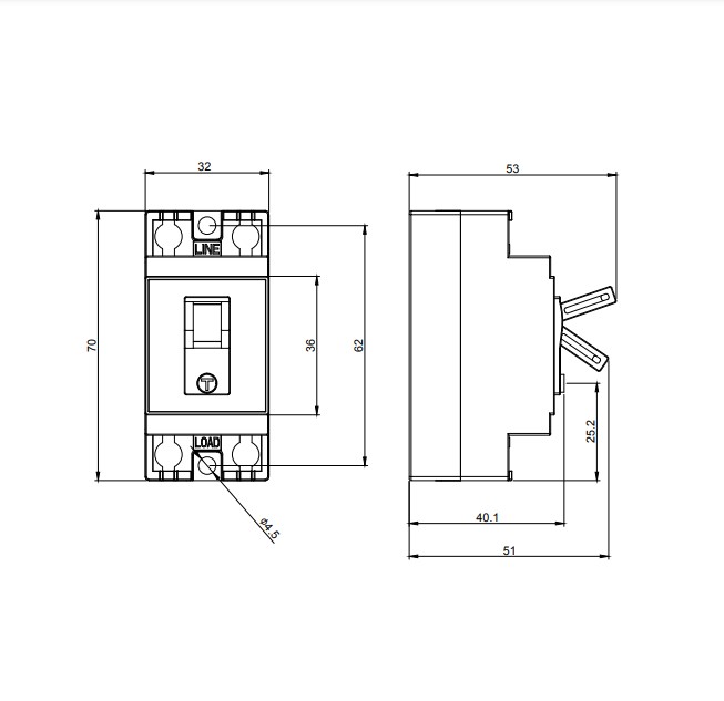 Shihlin เบรกเกอร์กันดูด กันดูด กันรั่ว RCCB Electric 15A 20A 30A เซฟตี้เบรกเกอร์ NANO นาโน