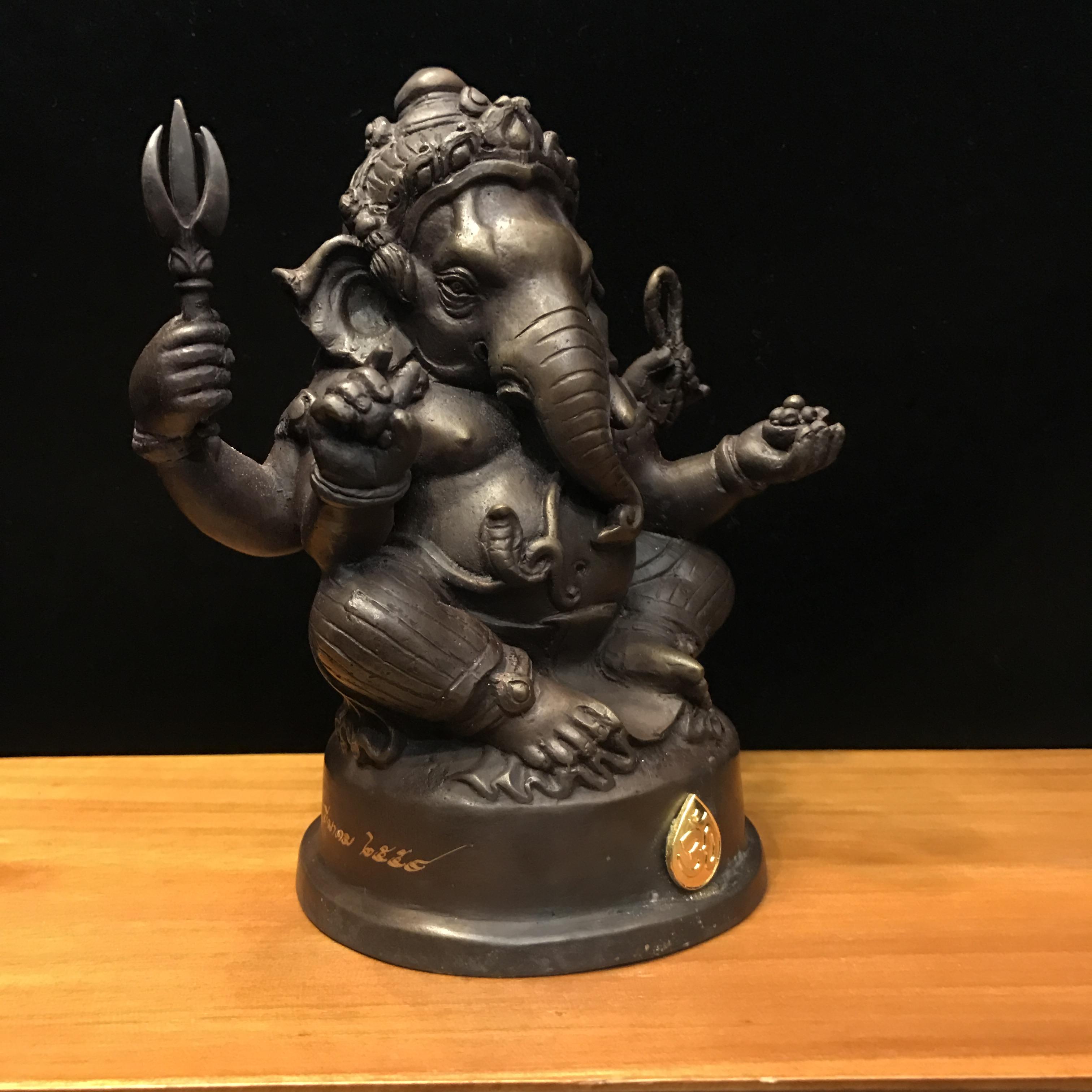 พระพิฆเนศ รุ่นครบรอบ100 ปี กรมศิลปากร ปี2556 ขนาดบูชา ปางบรมครู(องค์นั่ง)หน้าตัก 4 นิ้วครึ่ง No.319