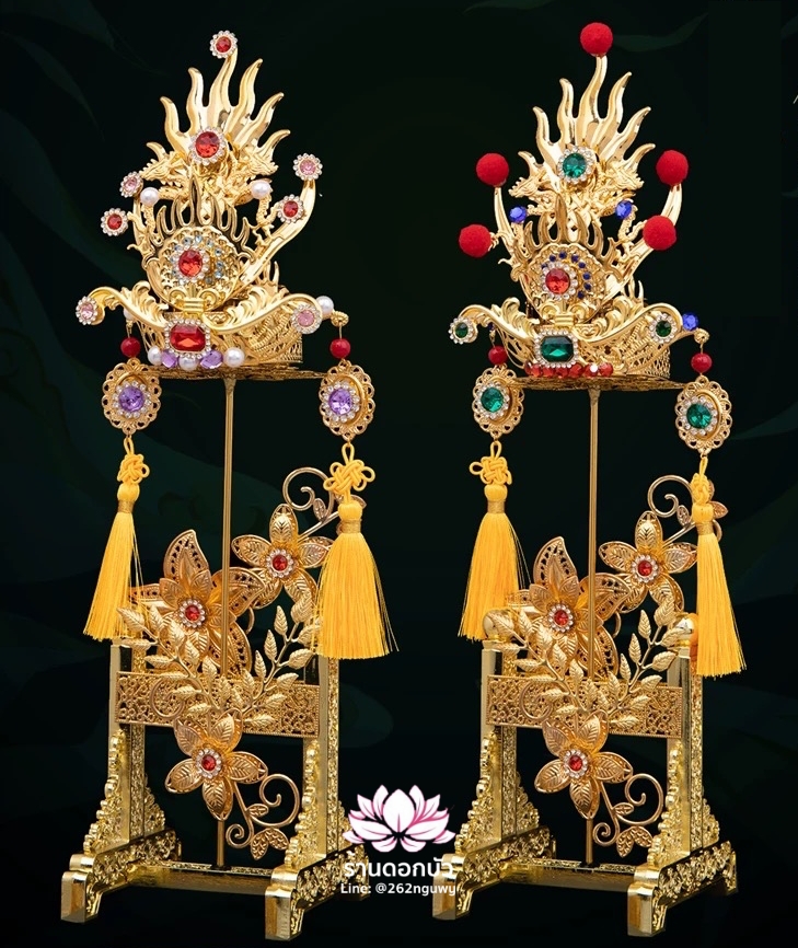 หมวกเทพเจ้านาจา หมวกหน่าจาซาไท้จื้อ หมวกหลี่โลเฉี้ย หมวกจงตั๋นหง่วนโส่ย หมวกพระจีน หมวกกิมซิ้น หมวกเทพเจ้าจีน