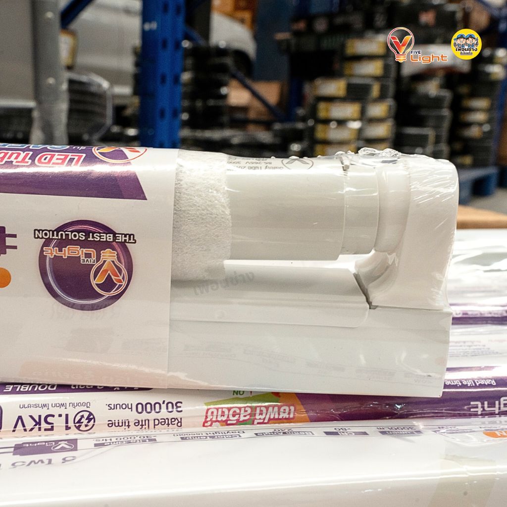 *ยกลัง* Vlight ชุดหลอดไฟ LED พร้อมรางแบบสูง 20w รุ่น T8S-SR20D ไฟเข้าสองข้าง ชุดราง หลอดไฟ T8 ฟูลเซ็ต หลอดพร้อมราง หลอดยาว