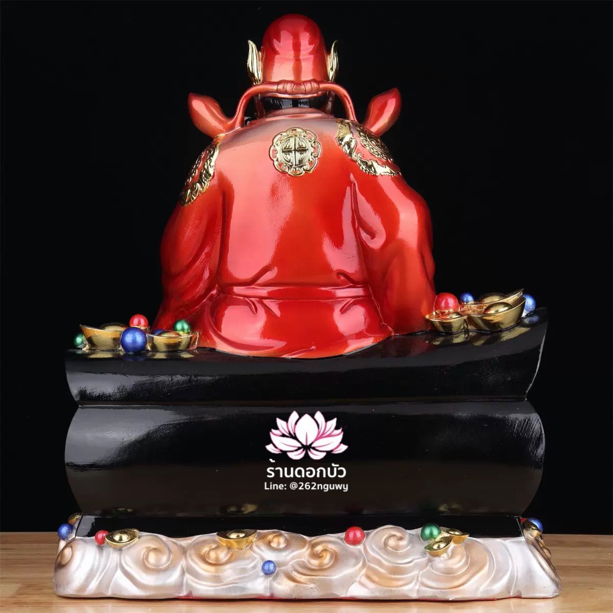 เทพเจ้าจงขุย จงขุยเทียนซือ จงขุยเอี๋ยกง ปางนั่งโลงจำปาเหยียบบริวาร งานเรซิ่นคุณภาพสูง ขนาด 12/16/19 นิ้ว
