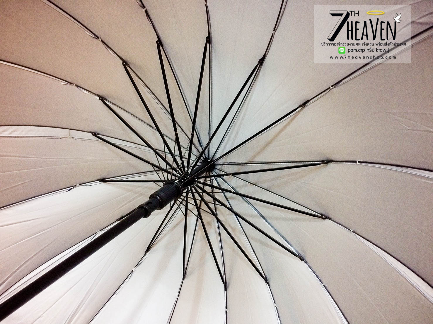 ของชำร่วยงานศพ ร่มไม้เท้า มียูวี (UV) คละสี