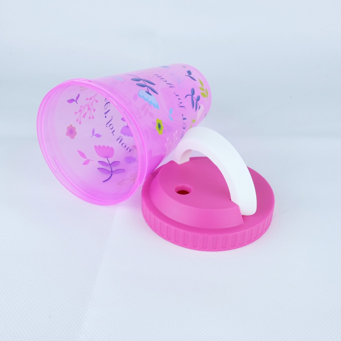 Small Evting แก้ว ฝาปิด มีหูหิ้ว No.1066 "" แพ็ค 3 ใบ "" คละสี