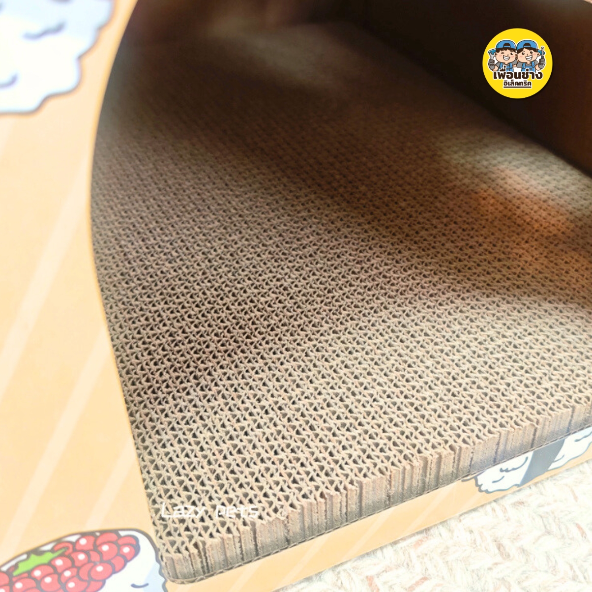 บ้านแมว ซูชิแดง คอนโดแมว ลังกระดาษมีที่ลับเล็บและนอนได้ สไตล์ญี่ปุ่น น่ารักคุณภาพดี