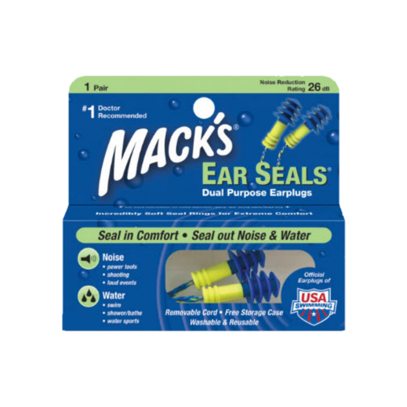 Mack's ear seals ที่อุดหูชนิดมีสายสีน้ำเงิน
