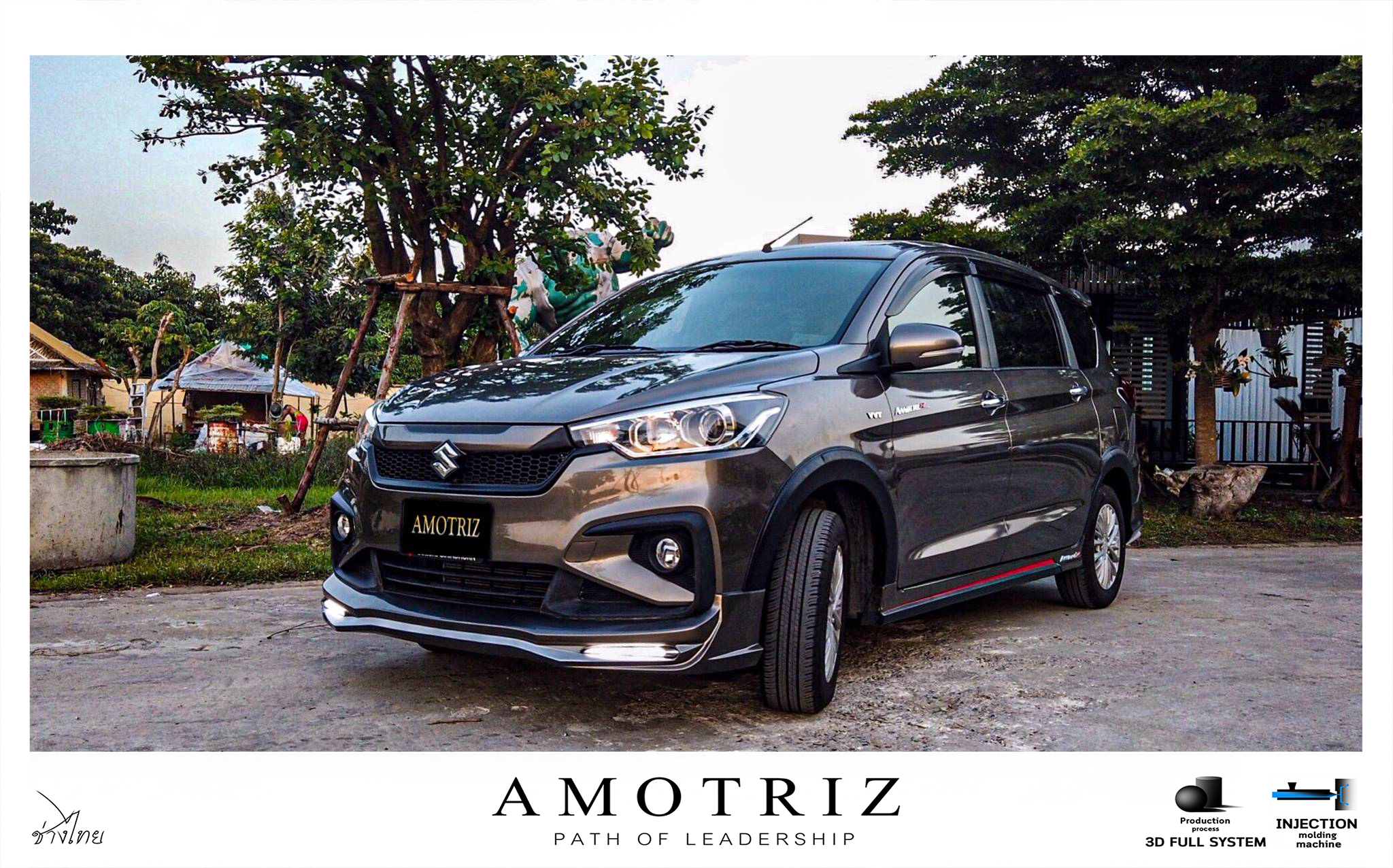 Suzuki Ertiga 2019 V.2 with custom grille bodykits by Amotriz