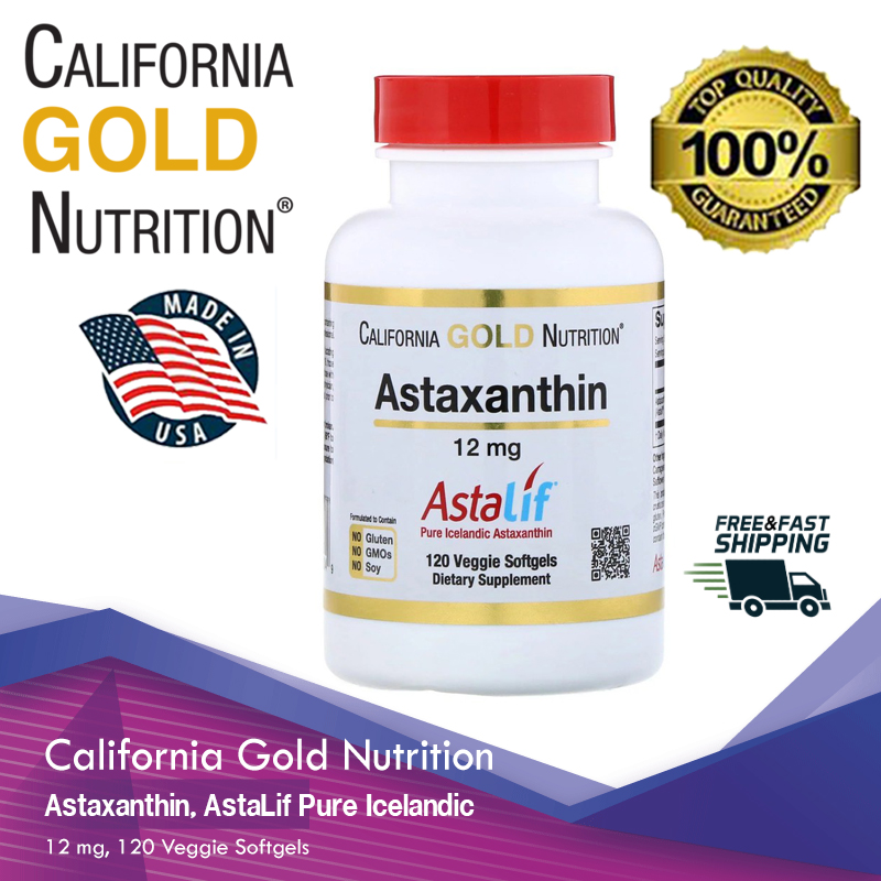 California Gold Nutrition, Astaxanthin, AstaLif Pure Icelandic, 12 mg, 120 Veggie Softgels