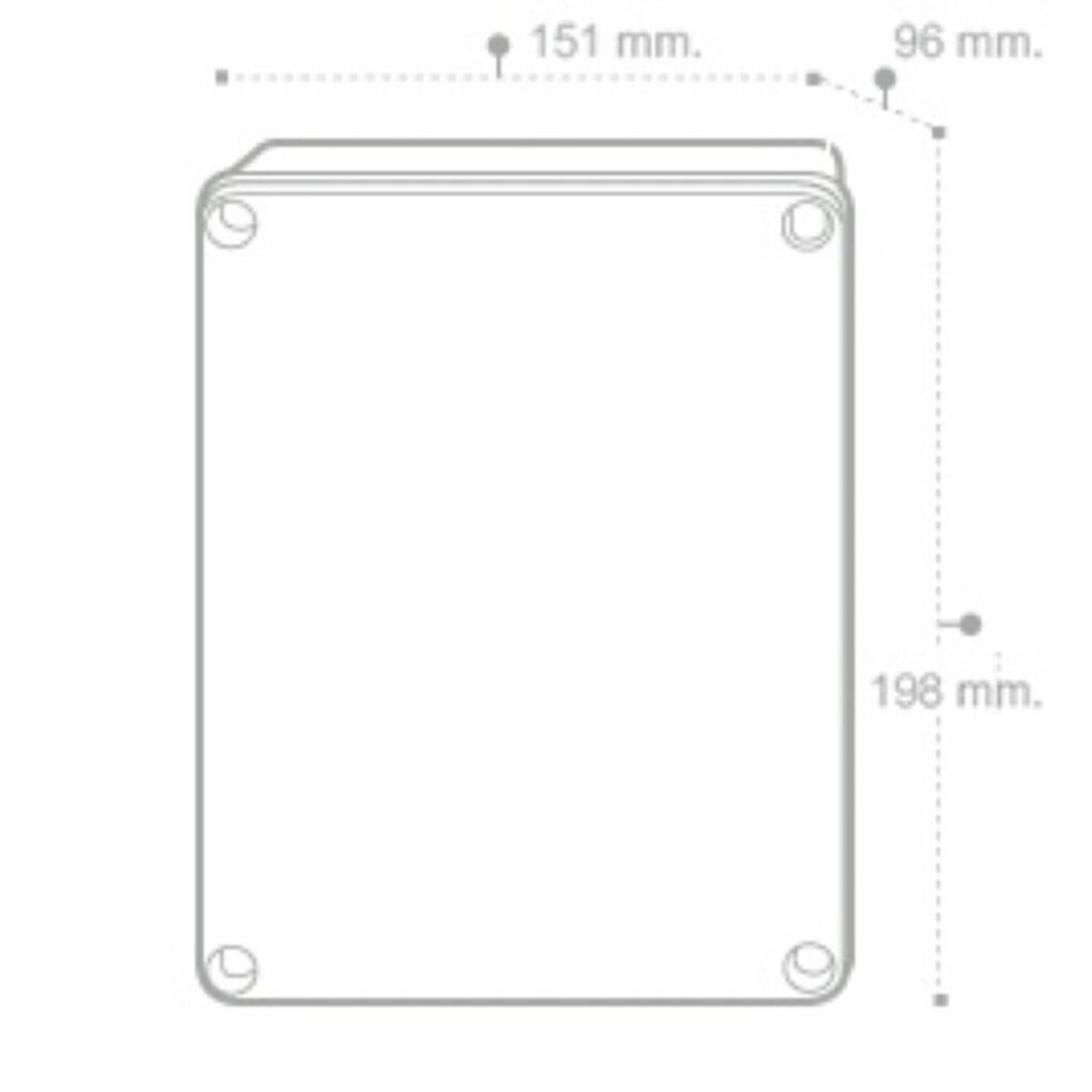 กล่องกันน้ำ บ็อกกันน้ำ Nano 6x8 สีขาว บ็อกกันน้ำ บ๊อกกันน้ำ บ็อกพัก บ๊อกพัก กล่องกันน้ำ Junction box 205W