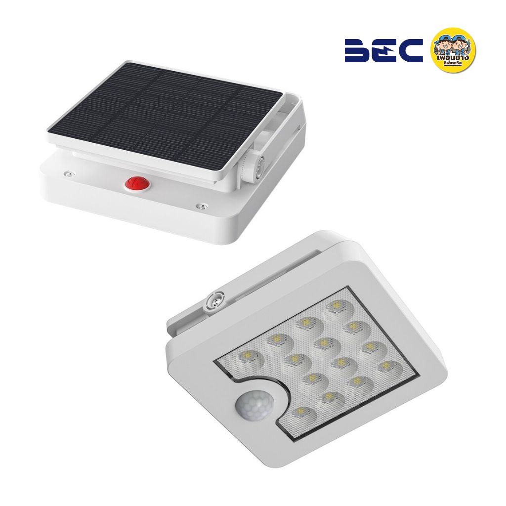 BEC โคมไฟติดผนัง LED Solar รุ่น WING 20w 25w แสงขาว Daylight โคมไฟผนัง กันน้ำกันฝุ่น IP65