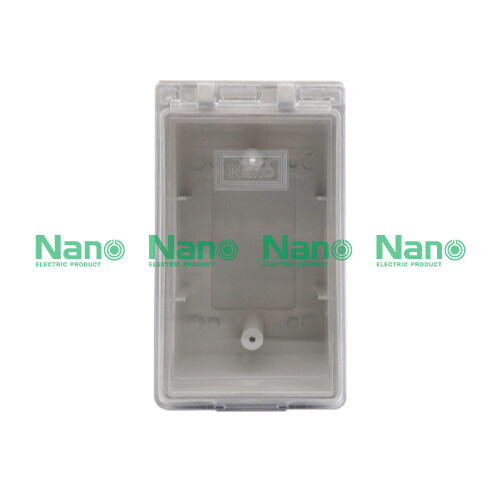 กล่องกันน้ำ ฝาใส Nano 2x4 แนวตั้ง ฝาใส 406C
