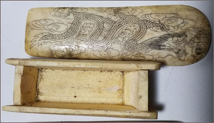 (คู่)โลงจิ๋ว กิมปั่ง หีบมงคล ลายหงส์และมังกร