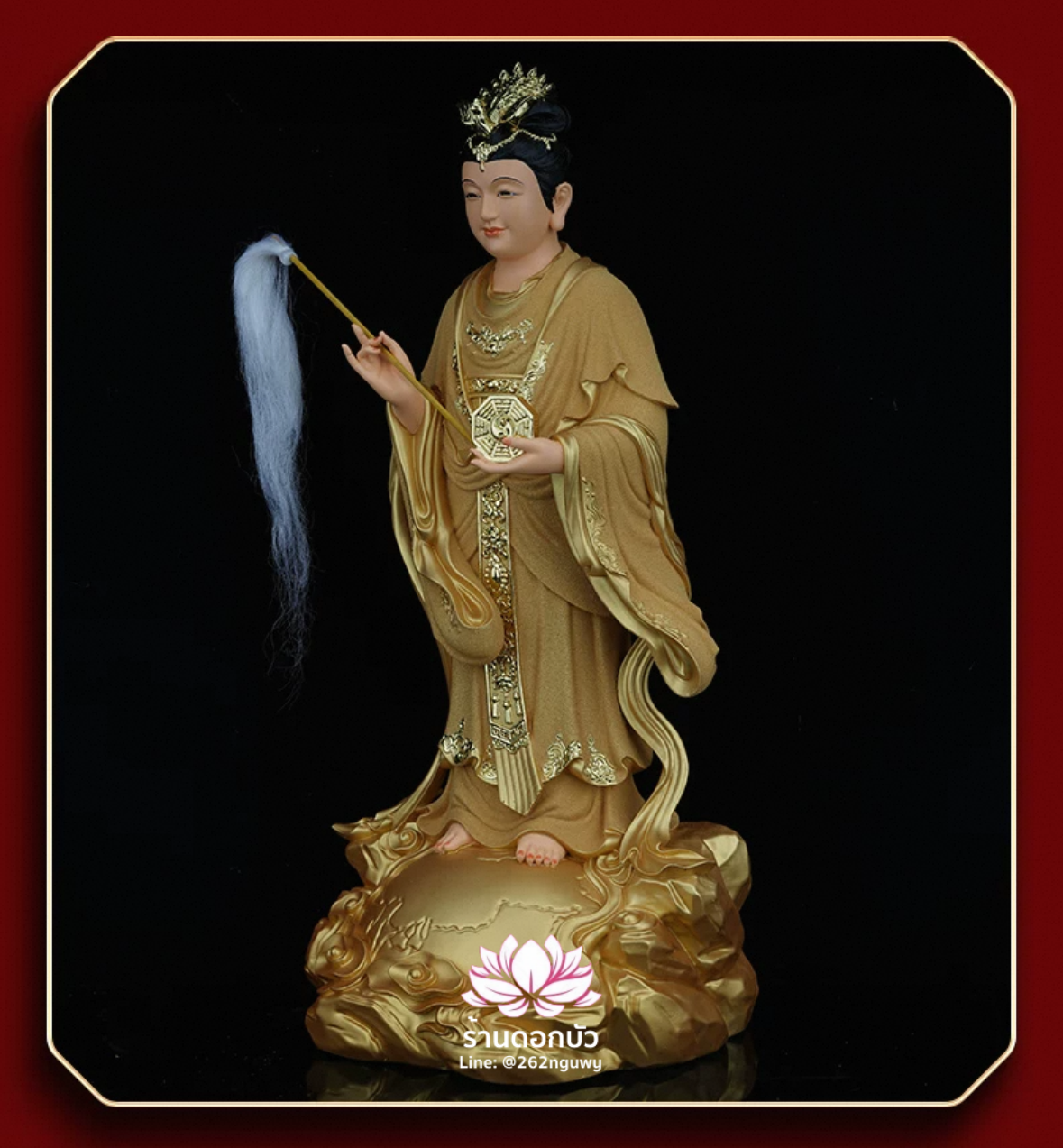 ตี่บ้อเนี่ยเนี้ย ตี่บ้อเหนียวเหนียว พระแม่ธรณีจีน ปางประทับยืน ขนาด 12/16/19 นิ้ว