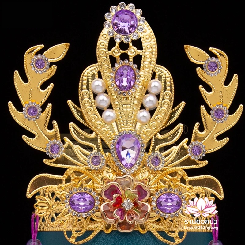 หมวกเทพเจ้าฝ่ายหญิง หมวกเทพนารี หมวกเทวนารี หมวกเจ้าแม่ หมวกพระหญิง หมวกกิมซิ้น หมวกพระจีน