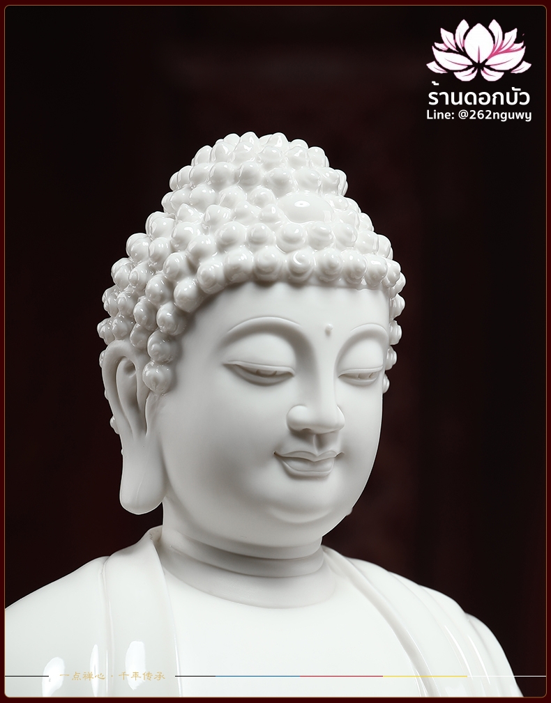 พระพุทธเจ้า (พระยูไล) พระโพธิสัตว์กวนอิม (กวนอิมผ่อสัก) พระมหาสถามปราปต์โพธิสัตว์ (ไต่ซีจี่ผ่อสัก) ขนาด 14 นิ้ว