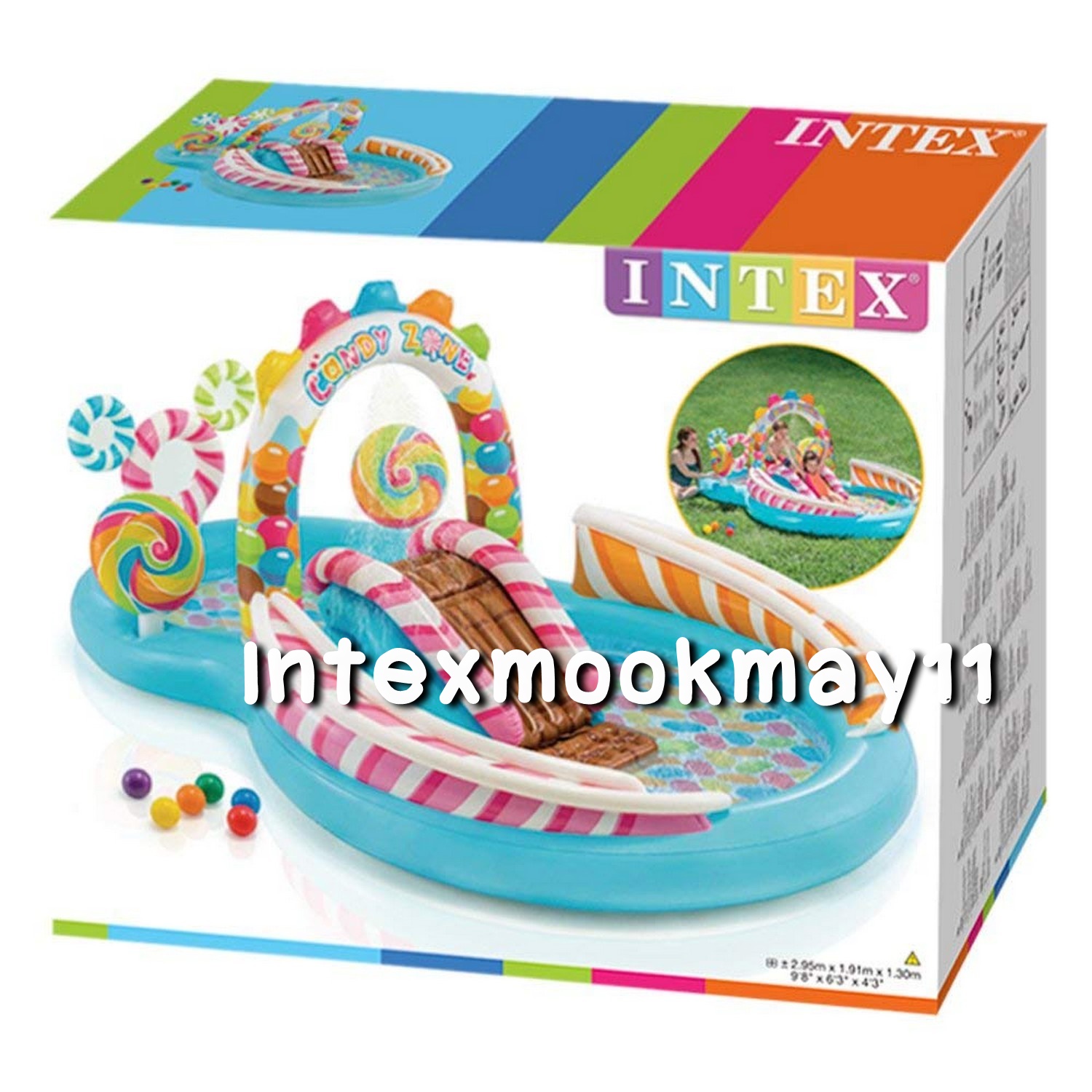 Intex 57149 สไลด์เดอร์ลูกอม แสนหวาน สดใส