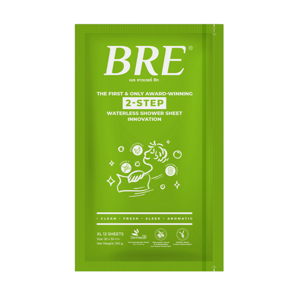 BRE-Shower Sheet ผ้าอาบน้ำไม่ใช้น้ำ
