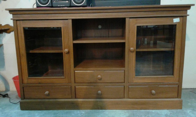 ที่วาง TV เเบบ 2 บานกระจก