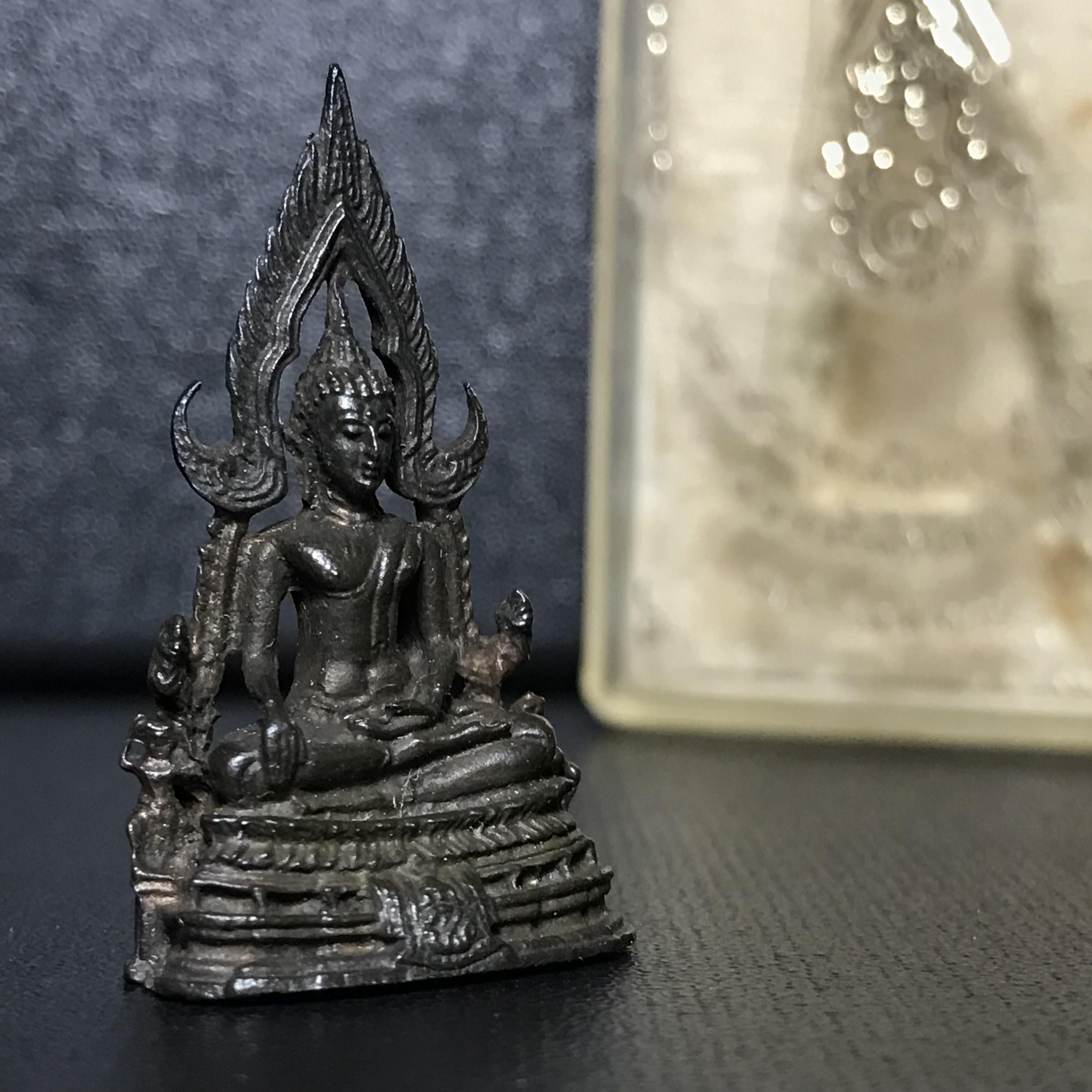 กริ่งพระพุทธชินราช ภปร. กองทัพภาคที่3จัดสร้าง ปี2517 เนื้อนวโลหะกล่องเดิม(หายาก)(ในหลวง ร.9 เสด็จในพิธี)