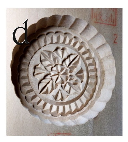 พิมพ์ไม้เคาะ พิมพ์ขนม พิมพ์ขนมไหว้เจ้า พิมพ์ขนมลายดอก กลม เบอร์2 (ขนาดประมาณ7cm-7.5cm)