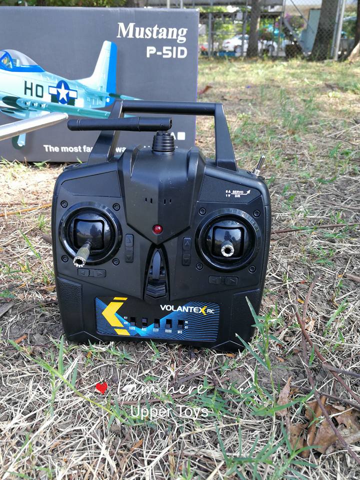 เครื่องบินมัสแตง Volantex P-51D มอเตอร์บรัสเลส 1,800 kv Mustang 75CM.
