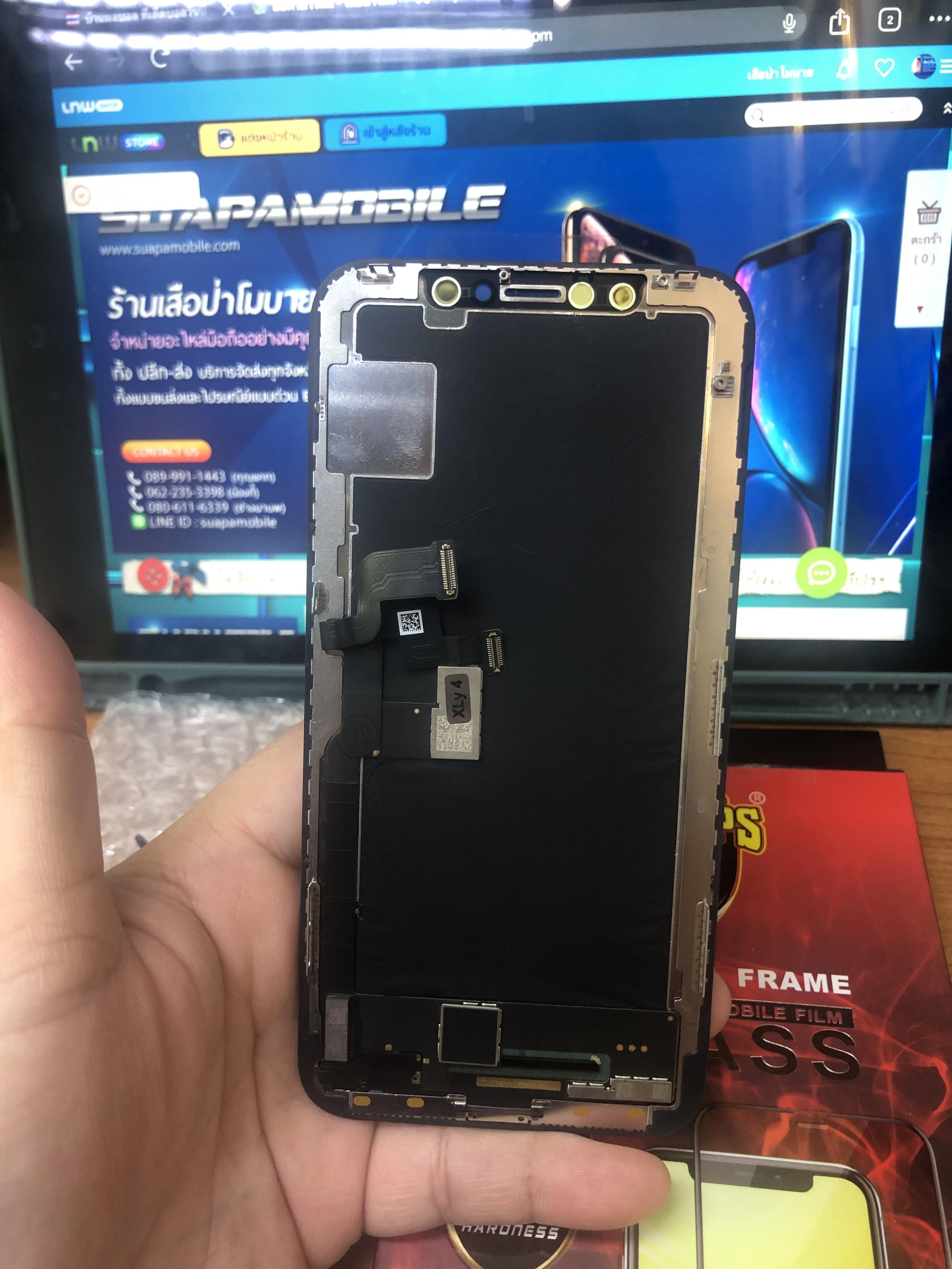 ราคาจอแท้ ทำกระจก ไอโฟน 10/IPhone x