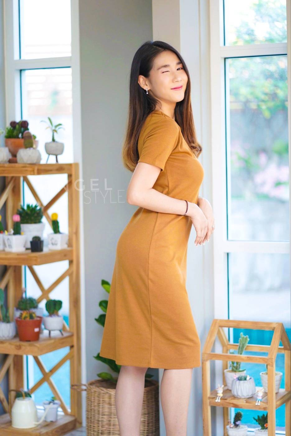 เดรสกลมยาว