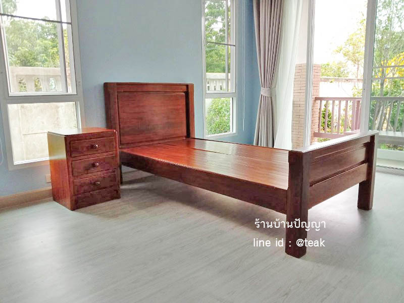 เตียงเต้าหัวตรง ท้ายสูง 3.5 ฟุต