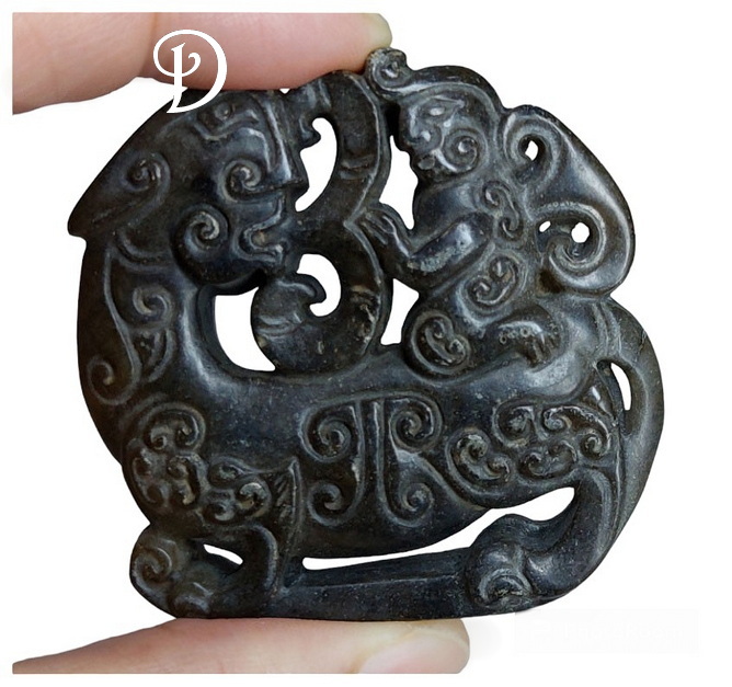 จี้หินสะสมสไตล์จีน งานเก่า -BPT021-