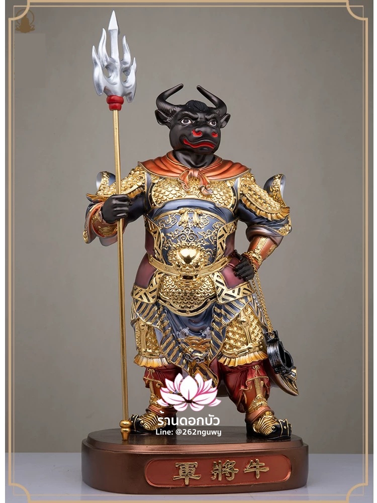 ยมบาลหัววัวหัวม้า ยมทูตหัววัวหน้าม้า งานเรซิ่นเกรดพรีเมียม ขนาด 12/16/19 นิ้ว