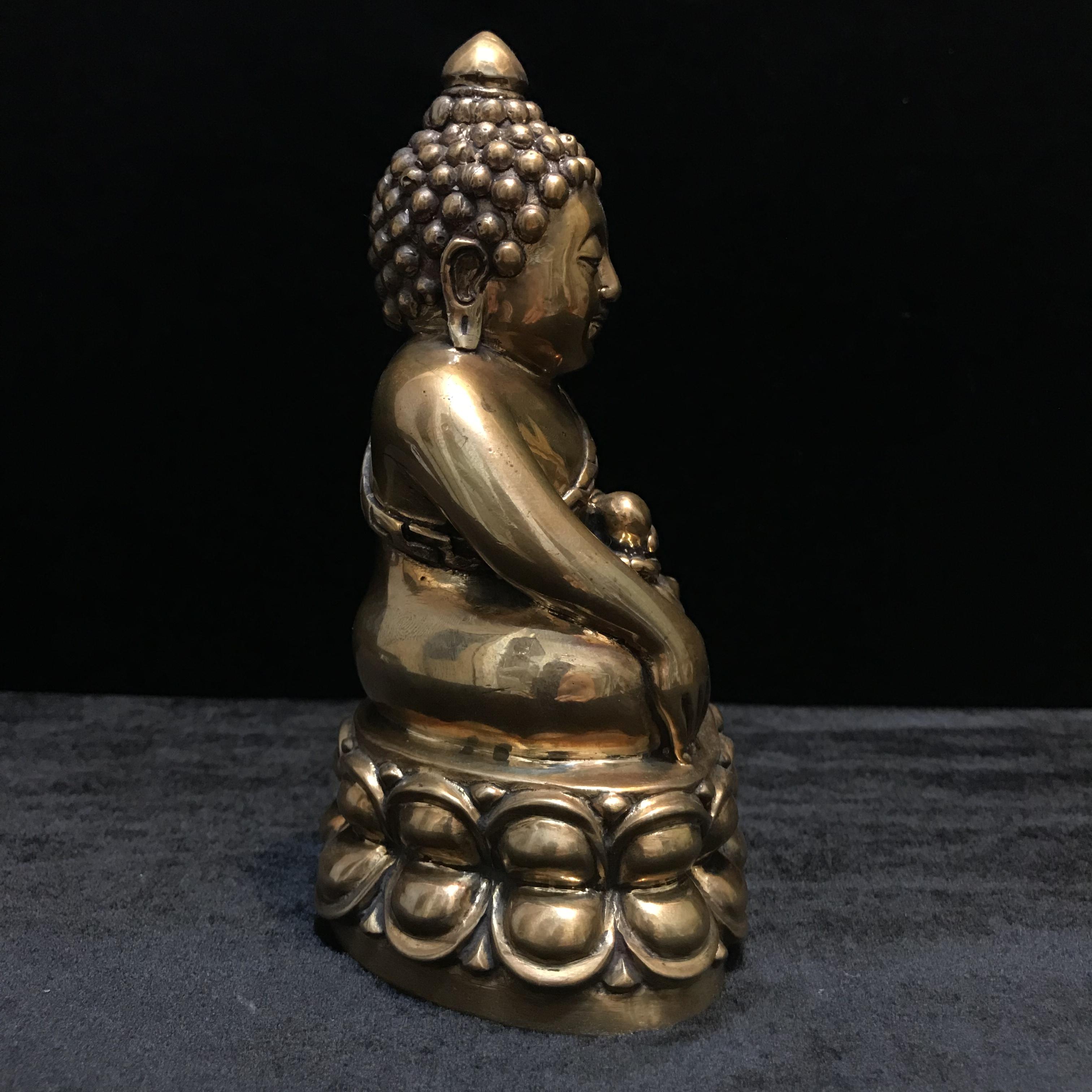 พระบูชาพุทธอุดมสมบูรณ์ (พระปุ้มปุ้ย) เนื้อสัมฤทธิ์ ขนาดหน้าตัก 3 นิ้ว ปี2535(รุ่นแรก)(1ใน1000องค์)