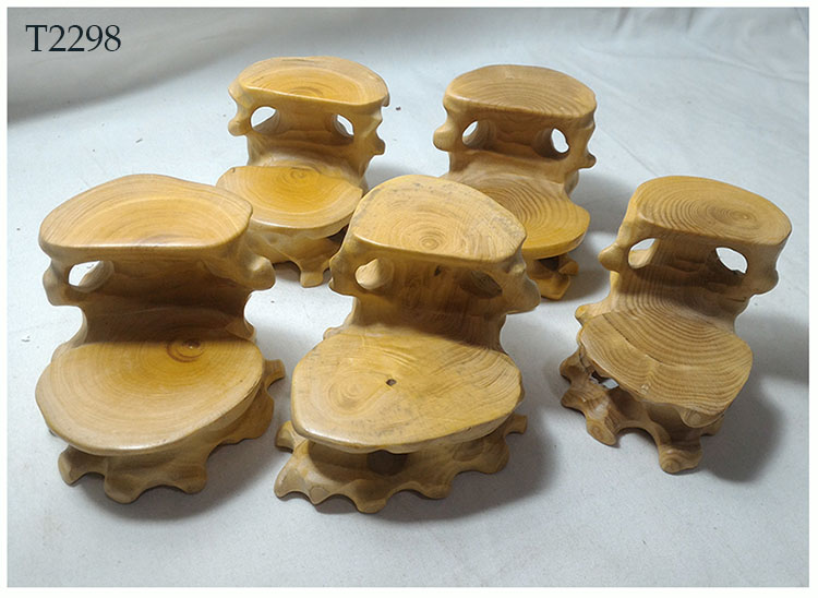 ฐานไม้หรือกี๋ไม้boxwood เล็กๆ แบบ2ชั้น อันละ
