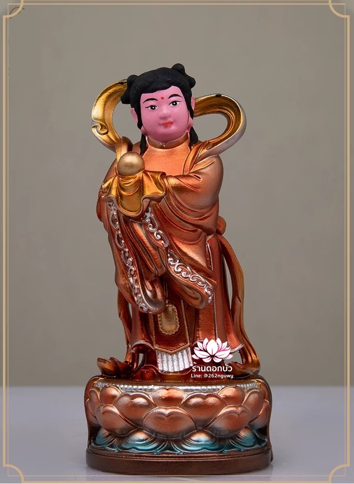 องค์พระขนาดเล็ก สำหรับบูชาหรือวางหน้ารถ งานเรซิ่น ขนาด 4 นิ้ว เช่าบูชา Line: @262nguwy