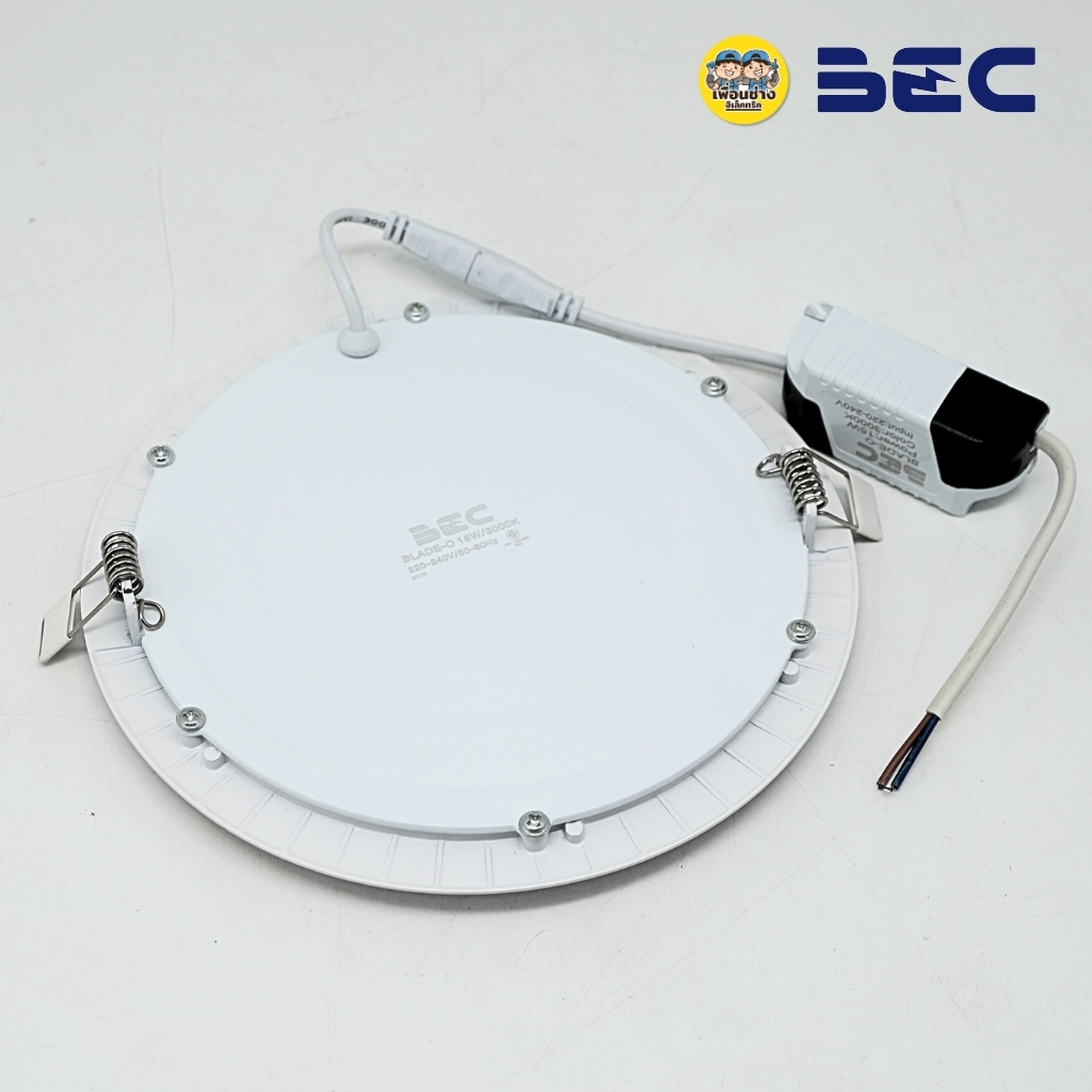 BEC ดาวน์ไลท์ แบบกลม 12W 15W แบบฝังฝ้า โคมไฟ LED ฝังฝ้า WARM WHITE ดาวน์ไลท์ฝังฝ้า
