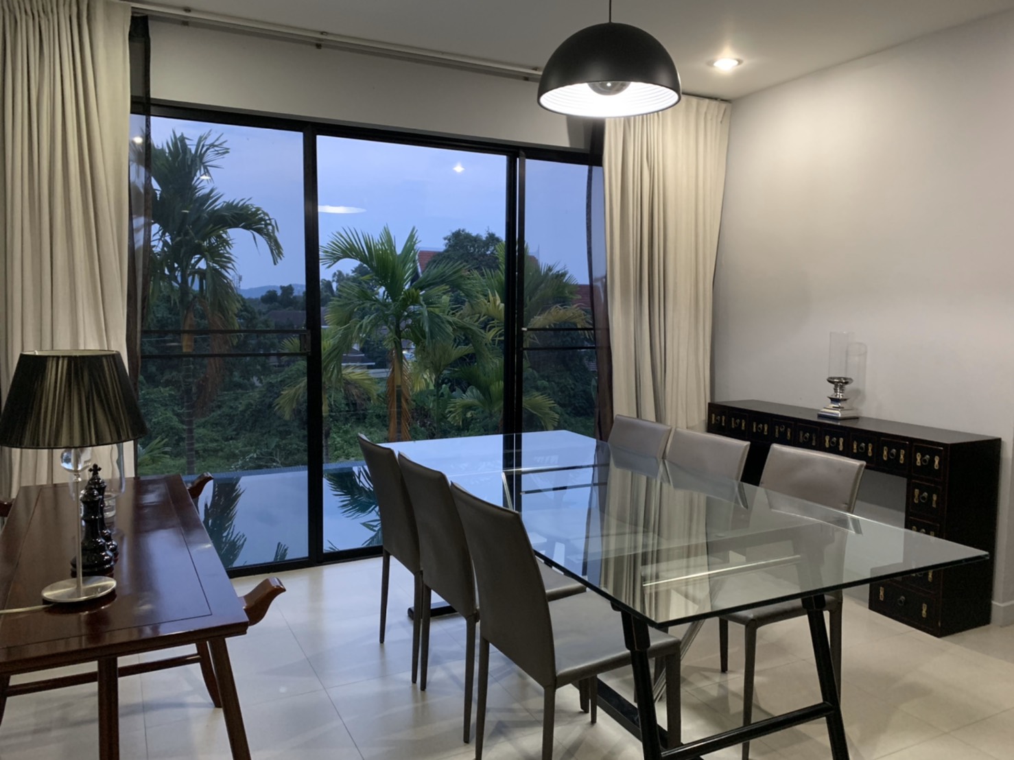 For Rent : Chalong, Private Pool Villa, Modren Style, 4 Bedrooms, Mountain view.