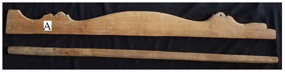 กรอบ(ฟืม)ทอผ้า:A ไม้สัก งานเก่า