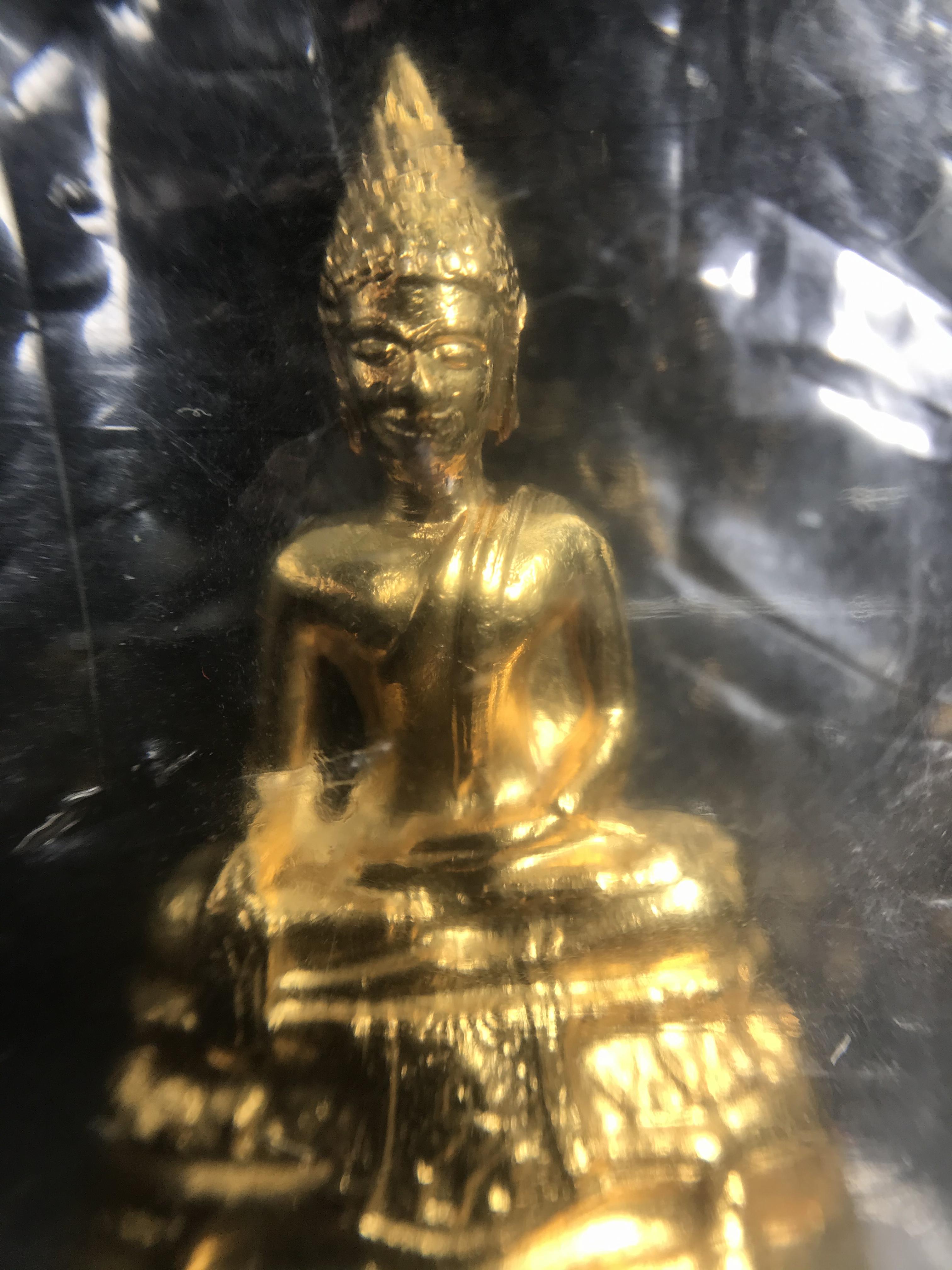 พระกริ่ง ภปร.(รุ่นแรก) วัดบวรนิเวศวิหาร พ.ศ.2508 กะไหล่ทองเดิม(กรรมการ)พิมพ์นิยม(หูยาว)สภาพสวยซีนซองเดิม (ในหลวงรัชกาลที่9ทรงเสด็จเททอง)