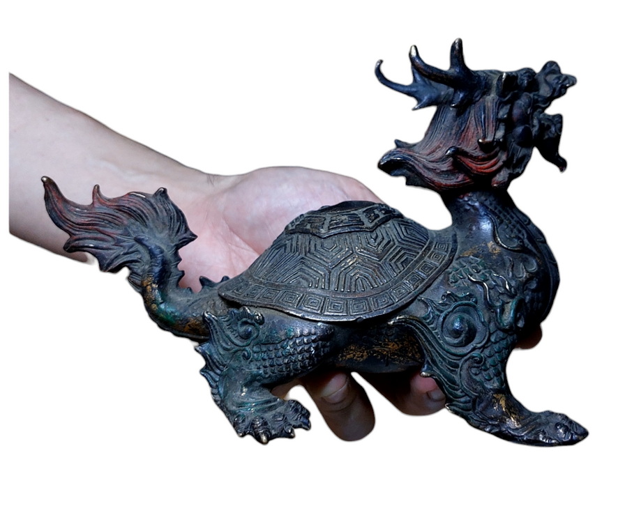 เต่ามังกร หลังหยินหยางยันต์แปดทิศ